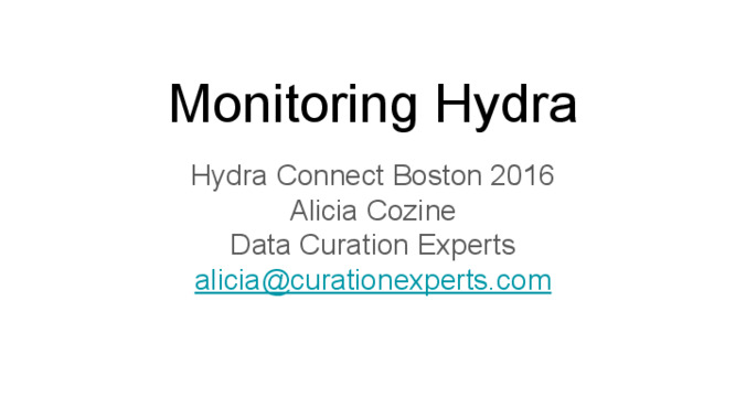 Monitoring Hydra Thumbnail
