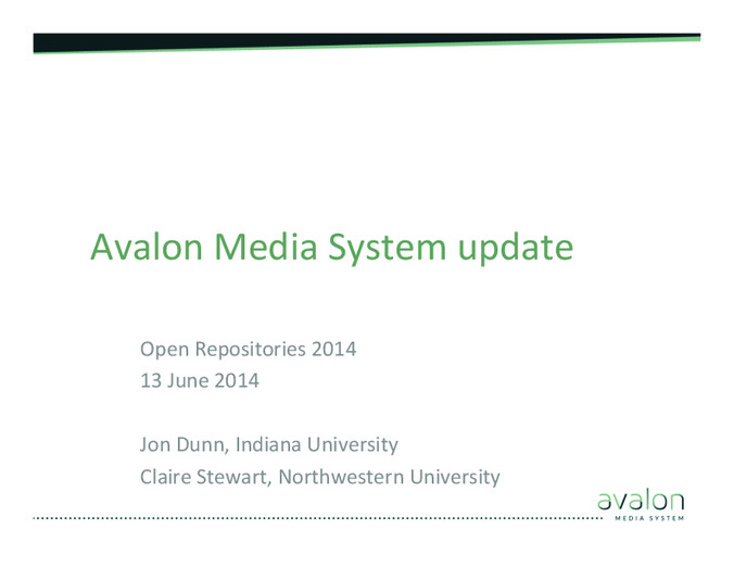 <span itemprop="name">Avalon Media System: System update</span>