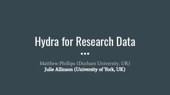<span itemprop="name">Hydra for Research Data</span>