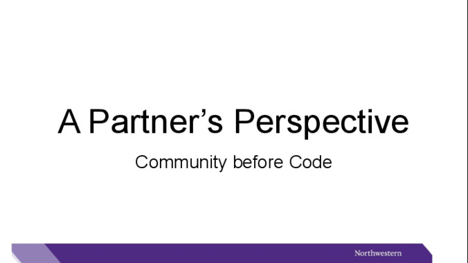 A Partner’s Perspective: Community before Code Thumbnail