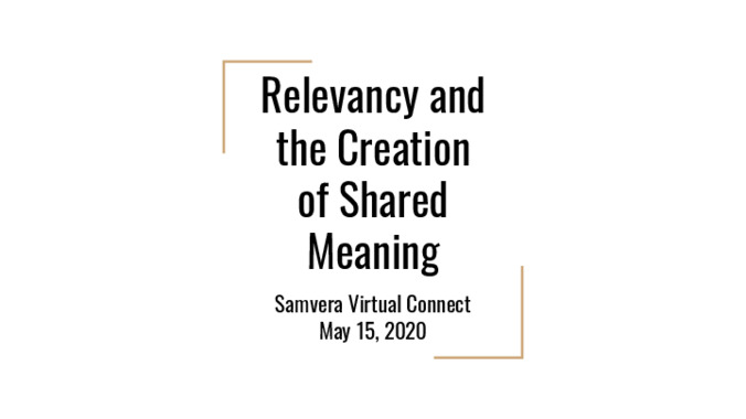 <span itemprop="name">Relevancy and the Creation of Shared Meaning</span>