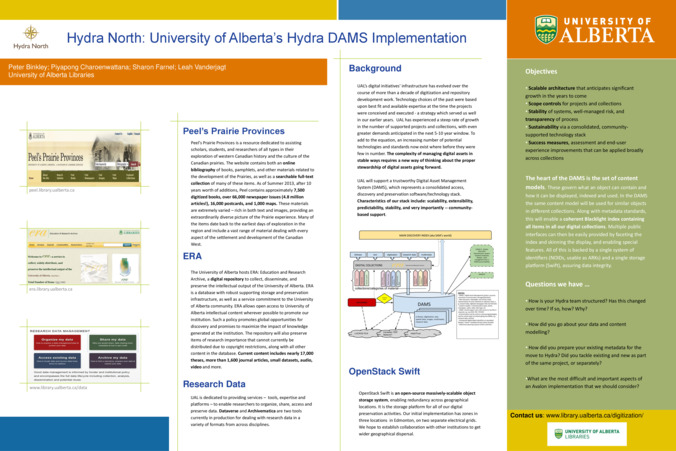 <span itemprop="name">Hydra North: University of Alberta's Hydra DAMS Implementation</span>