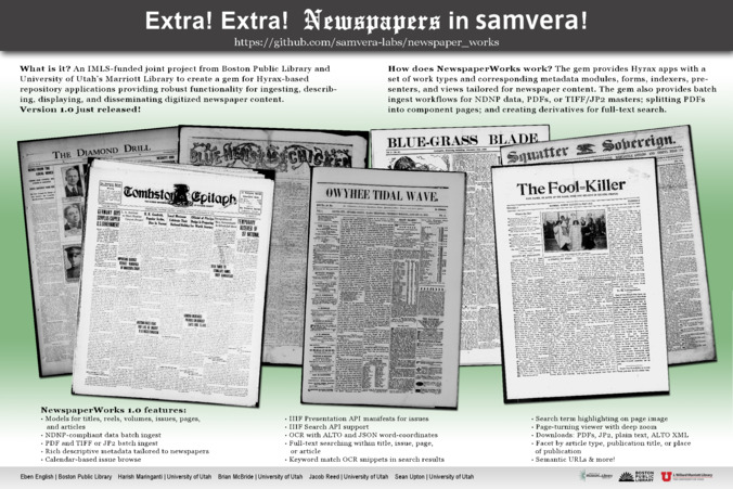 Extra! Extra! Newspapers on Samvera Thumbnail